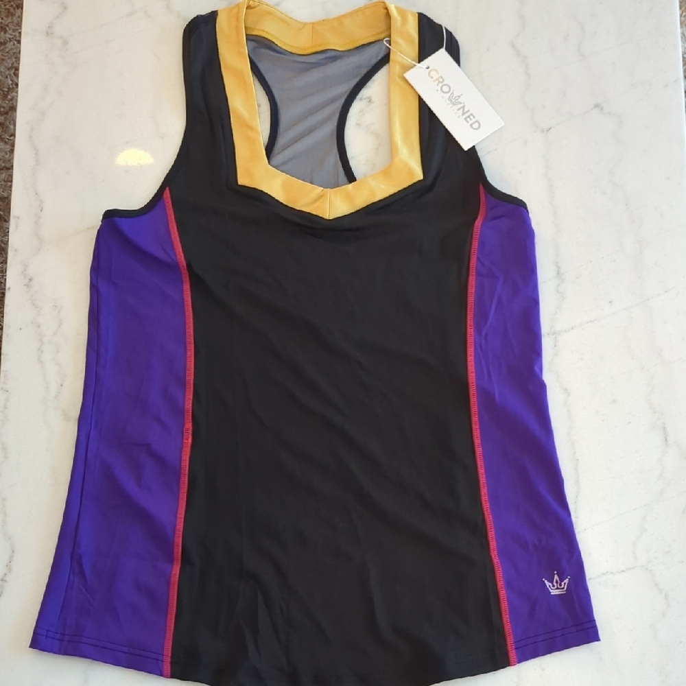 NWT Crowned Athletics Poisoned Heart Villain Flow Tank Top